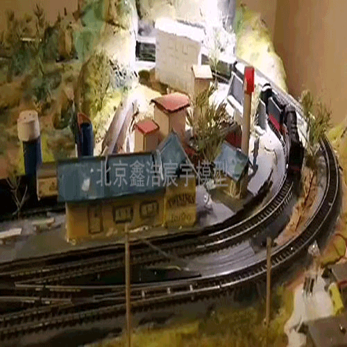 S比例火車鐵道沙盤模型，DIY火車軌道模型制作